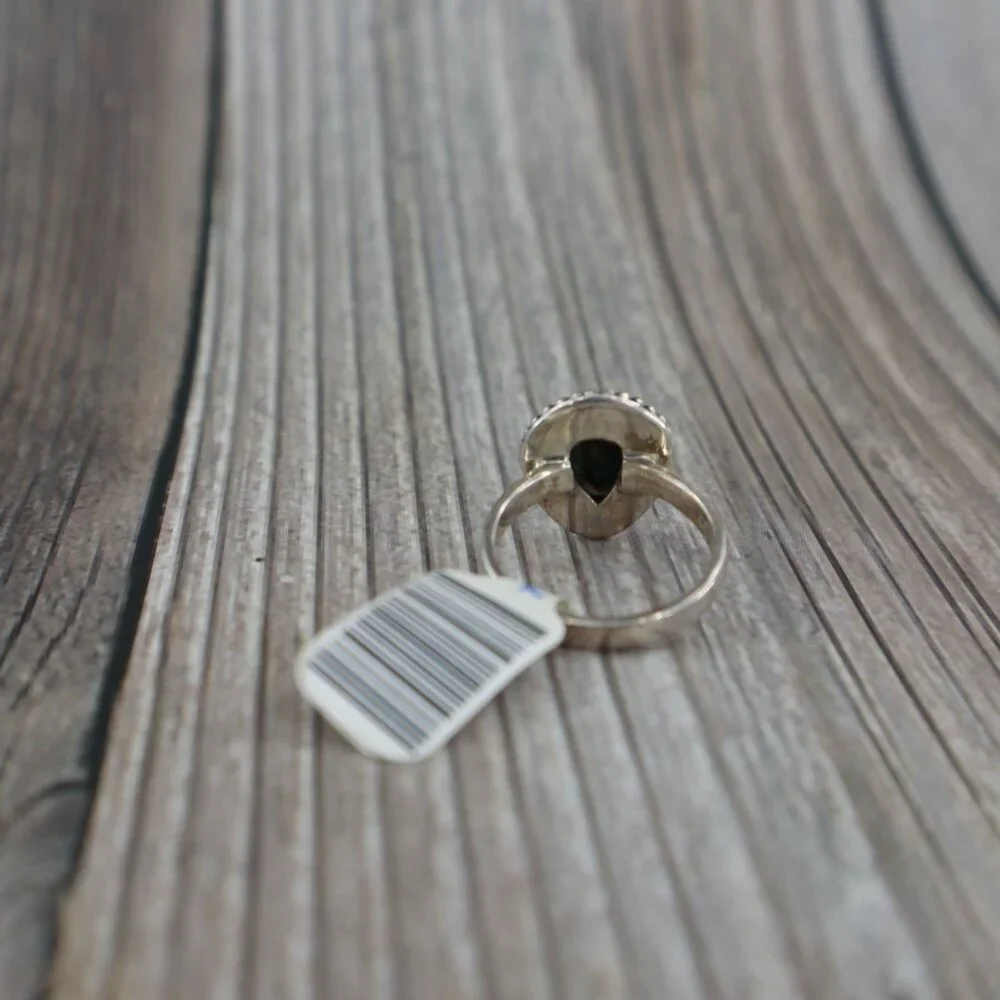 Amarillo Turquoise‎ Ring Silver Gypsy Modern Classic Party Bohemian Dainty NWT